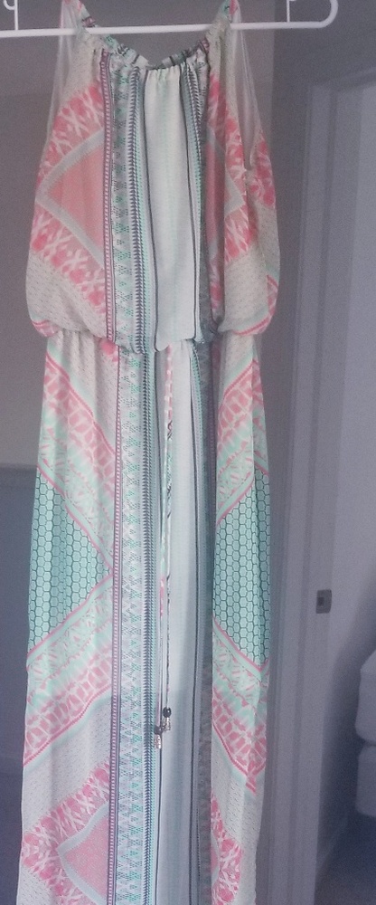 Boho halter neck long dress